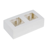 Audac WB45D/W Surface Mount Box Double - 45x45mm (White)