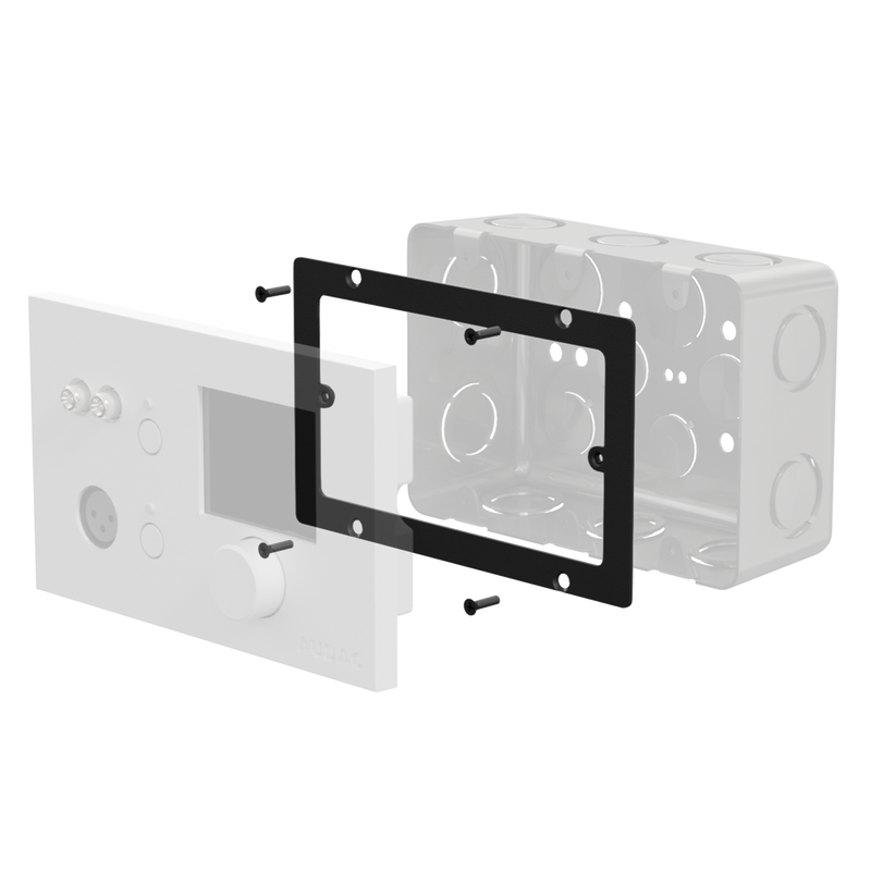 Audac WB50/AF Adapter Frame for WB50 to 3-Gang