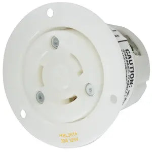 Hubbell HBL2616 Prise femelle à bride Twist-Lock 125 V/30 A