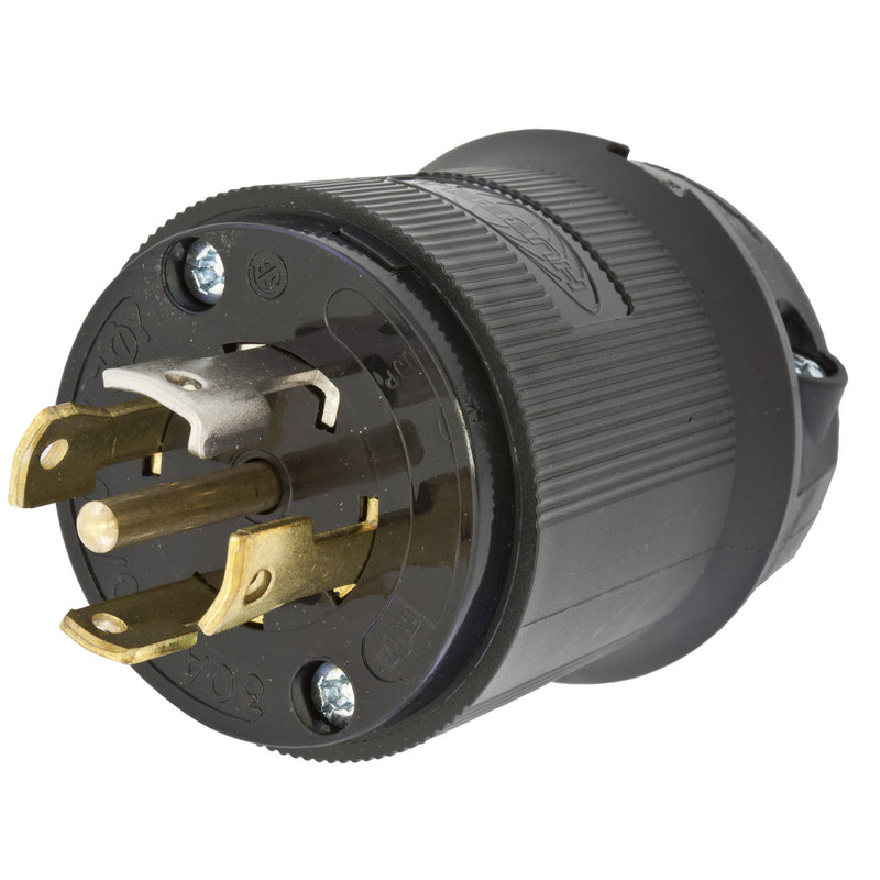 Hubbell HBL2811BK Connecteur en ligne mâle 120-208 V/30 A Twist-Lock à 5 fils
