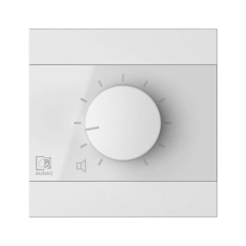 Audac WP200US/W Remote Volume Controller Wall Plate (White)