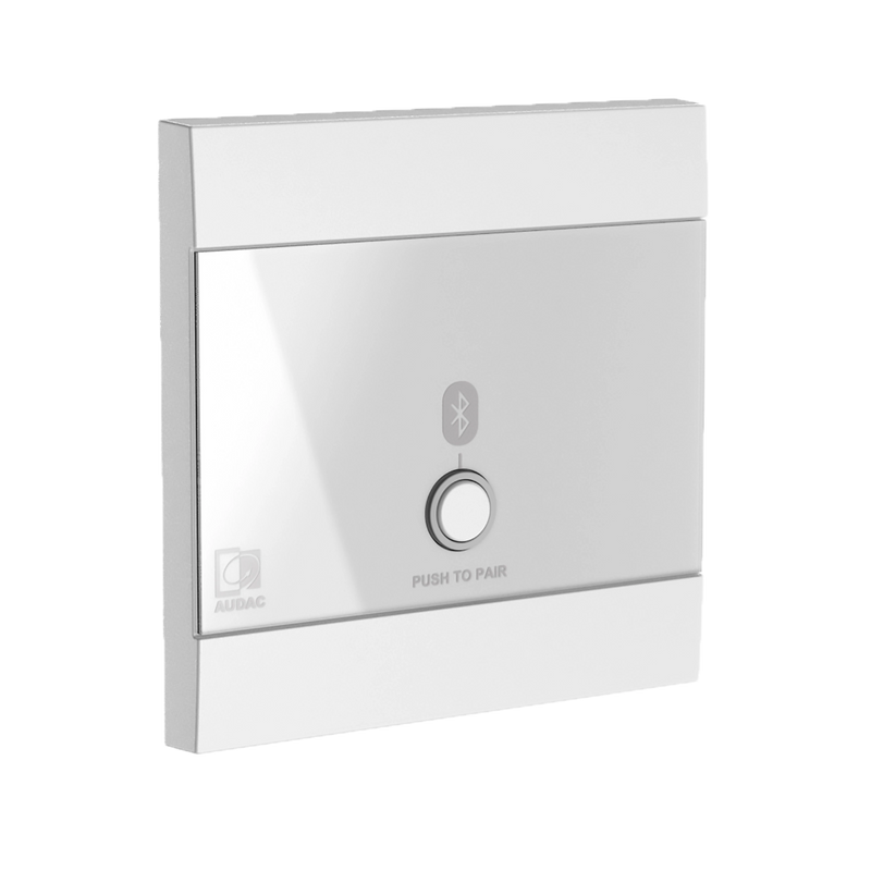 Audac WP220US/W Universal Wall Panel Bluetooth Receiver Input (White) - 80 x 80mm
