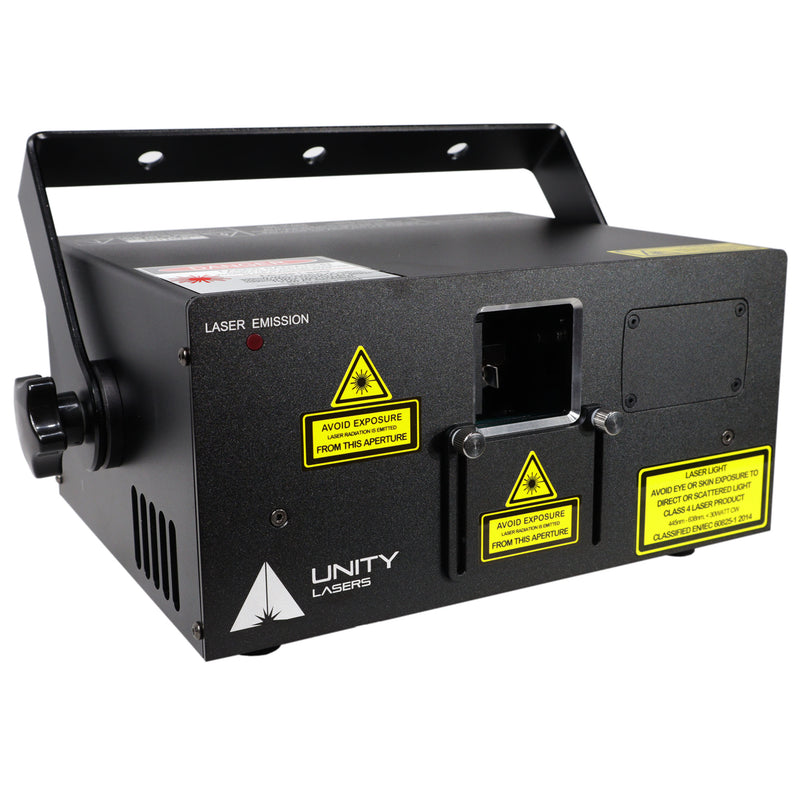 Système de projecteur de spectacle de lumière laser RVB ProX X-RAW-1.7-RGB Unity Raw 1,7 watts
