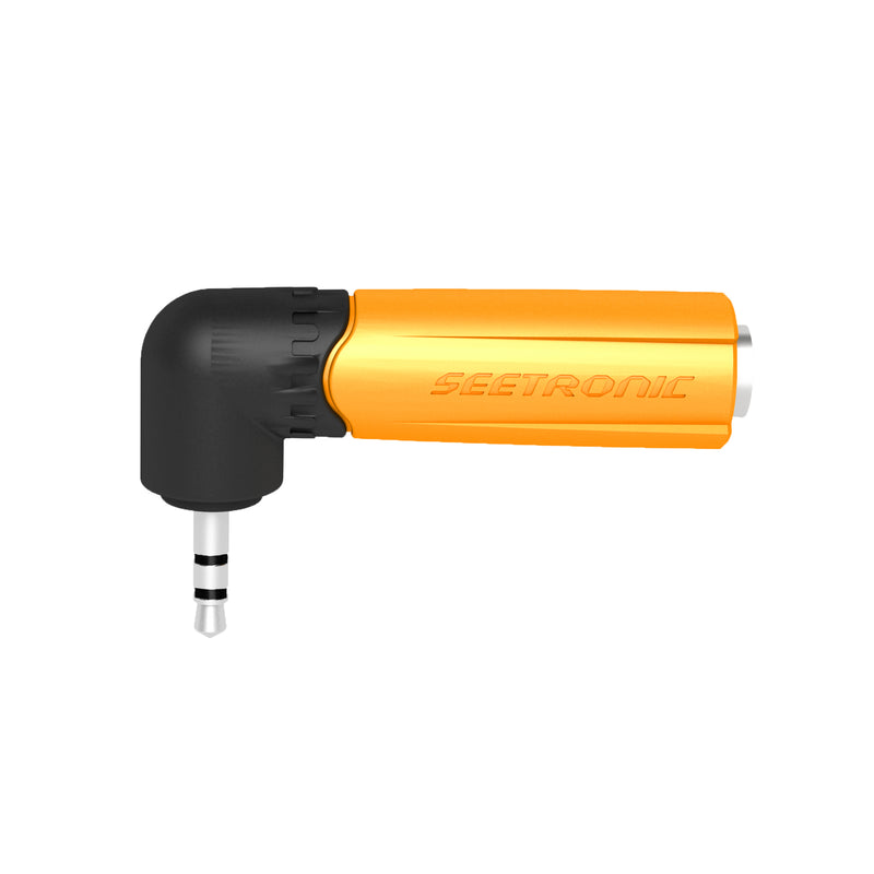 ProX XC-MMJ3-PM-R 1/4" Female to 1/8" Male Stereo Right Angled Adapter