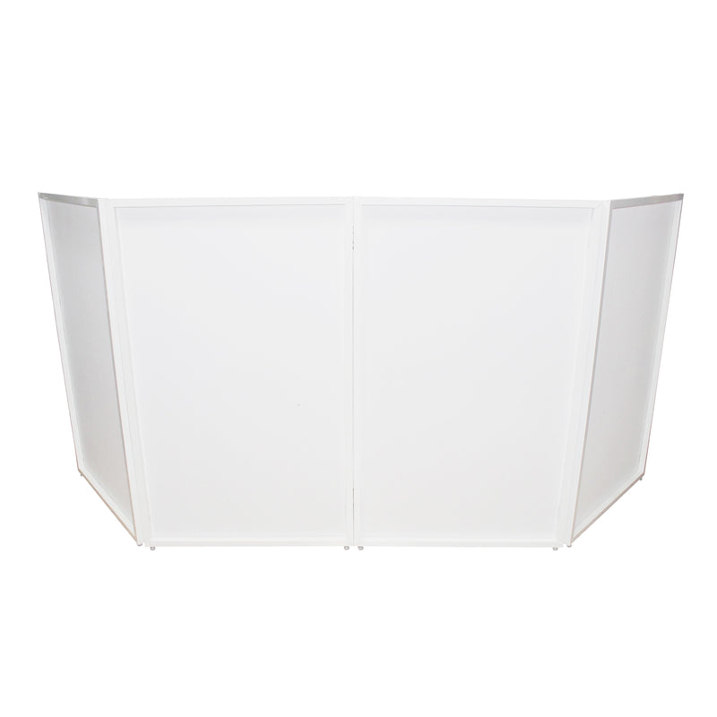 ProX XF-4X3048WMK3 Four Panel Wedding Collapse And Go DJ Facade (White)