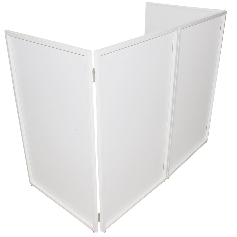 ProX XF-4X3048WMK3 Four Panel Wedding Collapse And Go DJ Facade (White)