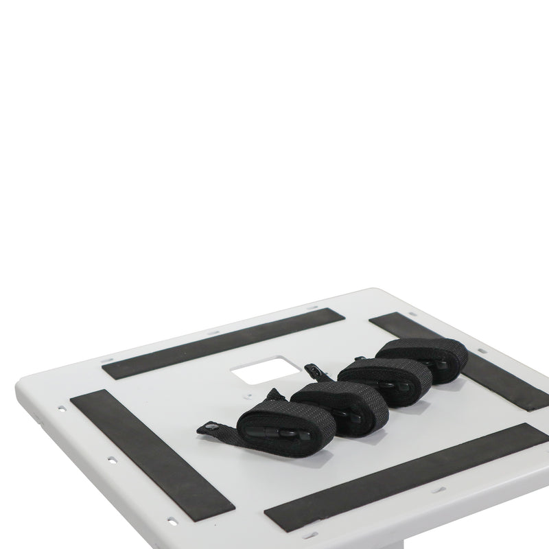 ProX XFH-MHSTANDX2WH Pair Of Totem DJ Stand with Carrying Bags (White)