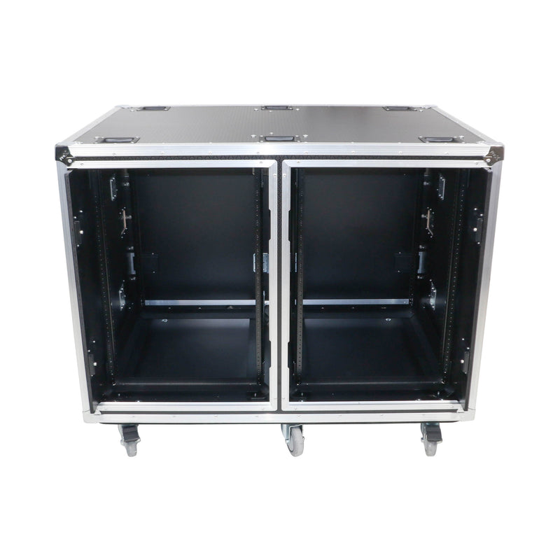 ProX XS-2X16USLAM24 Rack to Rack Shock Mount Case for Mixers with Caster Wheels