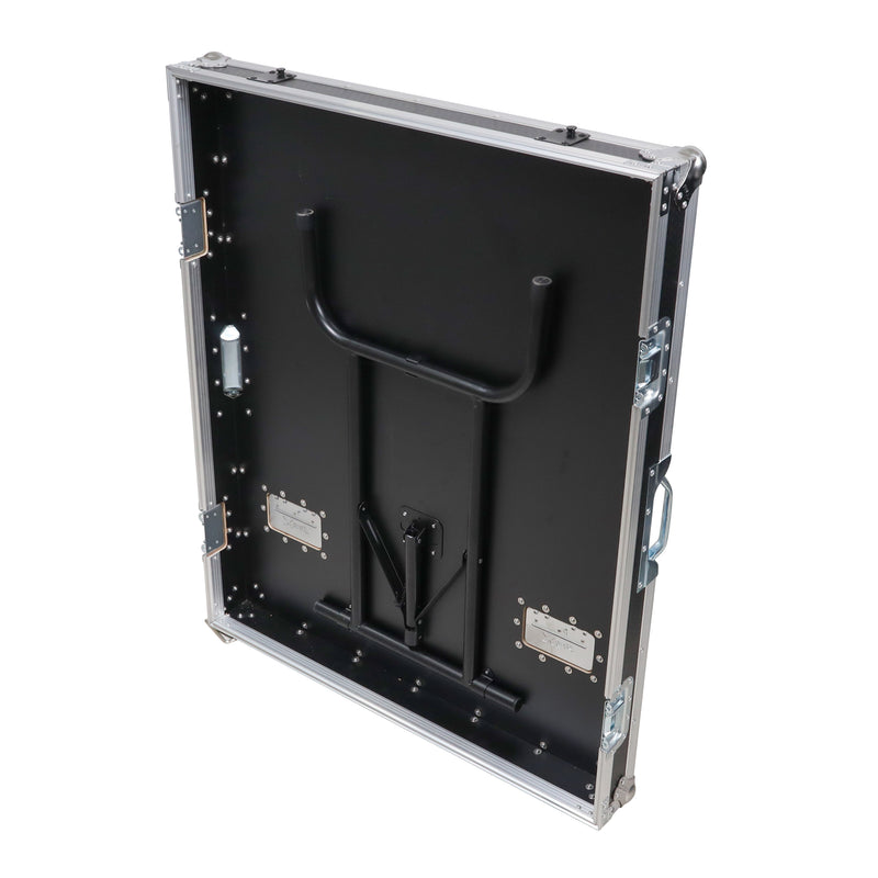 ProX XS-BRANCO12U2DW BRANCO ATA Flight Style FOH Mixing Console Case 12U Shockproof Rack 2 Drawer 2 Side Tables & 4 Locking Casters