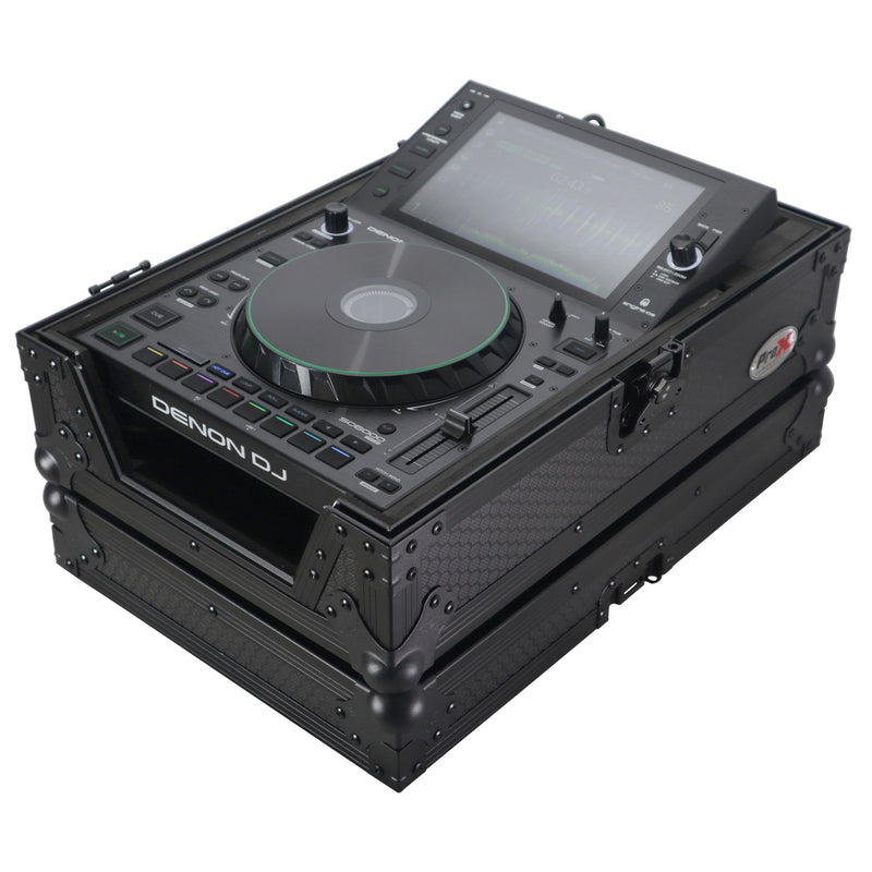 Prox XS-CDBL Large Format CD-Media Player CDJ-3000 Flight Case (Black on Black)