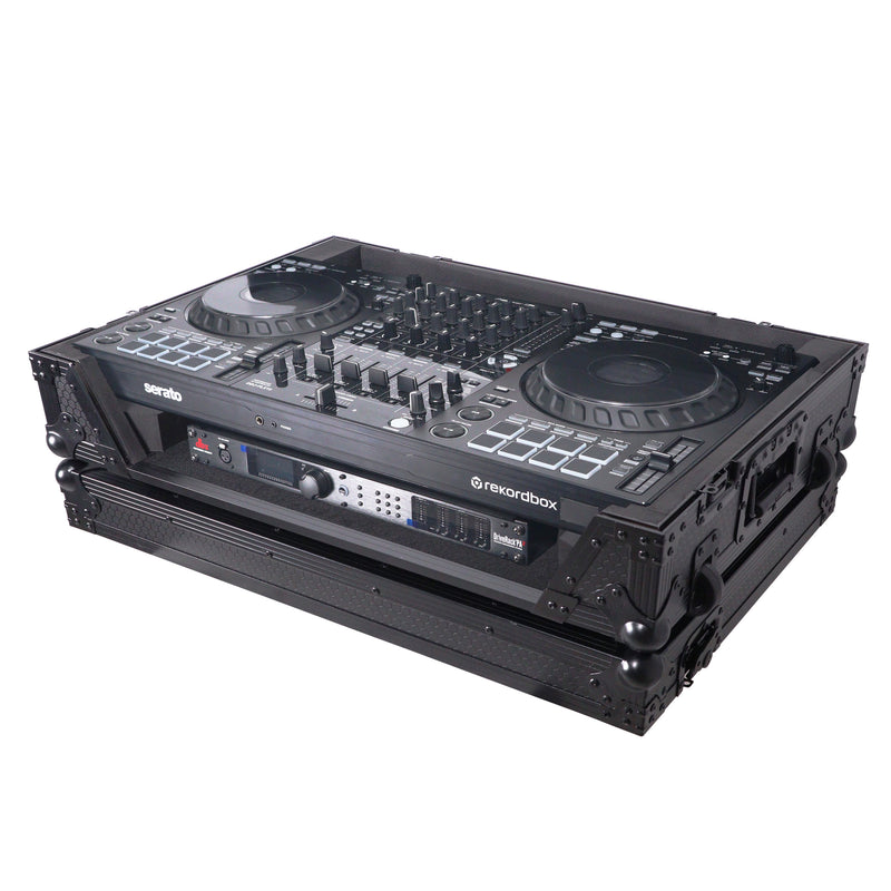 ProX XS-DDJFLX10WBL Case For Pioneer DDJ-FLX10 DJ Controller with 1U Rack Space Wheels