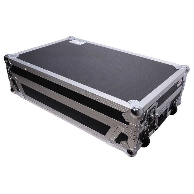 ProX XS-DDJREV7WLT Case for Pioneer DDJ-REV7 DJ Controller with Laptop Shelf Wheels and 1U Rackspace