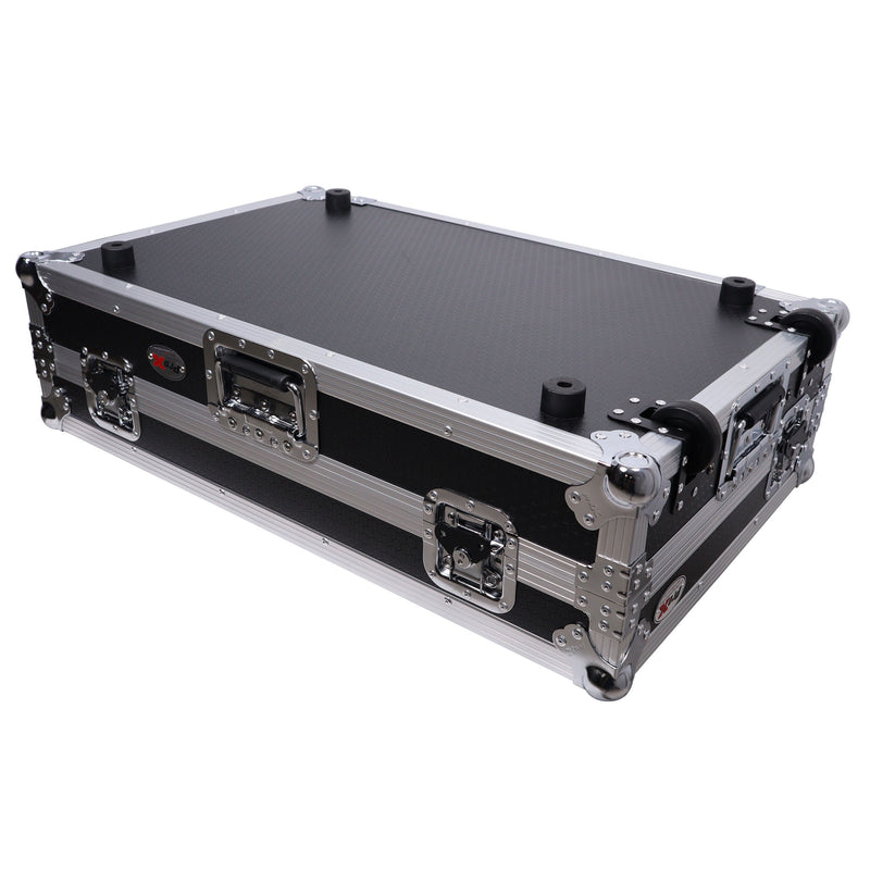 ProX XS-DDJREV7WLT Case for Pioneer DDJ-REV7 DJ Controller with Laptop Shelf Wheels and 1U Rackspace