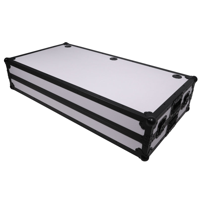 ProX XS-ZTABLE WH MK2 DJ Table Mobile Workstation Flight Case Style with Handles and Wheels