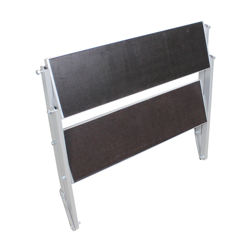 ProX XSQ-ST2 StageQ 2 Step Heavy Duty Foldable Adjustable 14 to 18 Inch with Rail