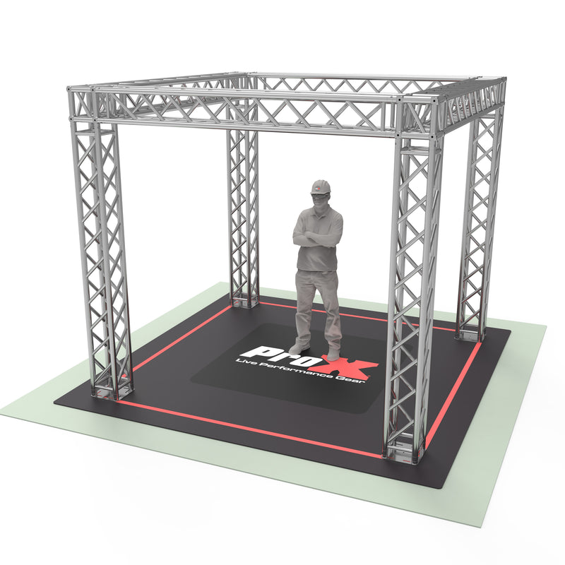 ProX XTP-E10109 Tradeshow Booth - 10.10 W X 10.10 L X 9.20 FT H 2mm Heavy Duty Truss