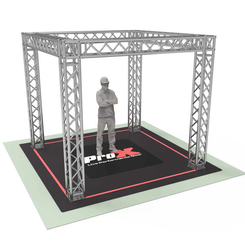 ProX XTP-E10109 Tradeshow Booth - 10.10 W X 10.10 L X 9.20 FT H 2mm Heavy Duty Truss