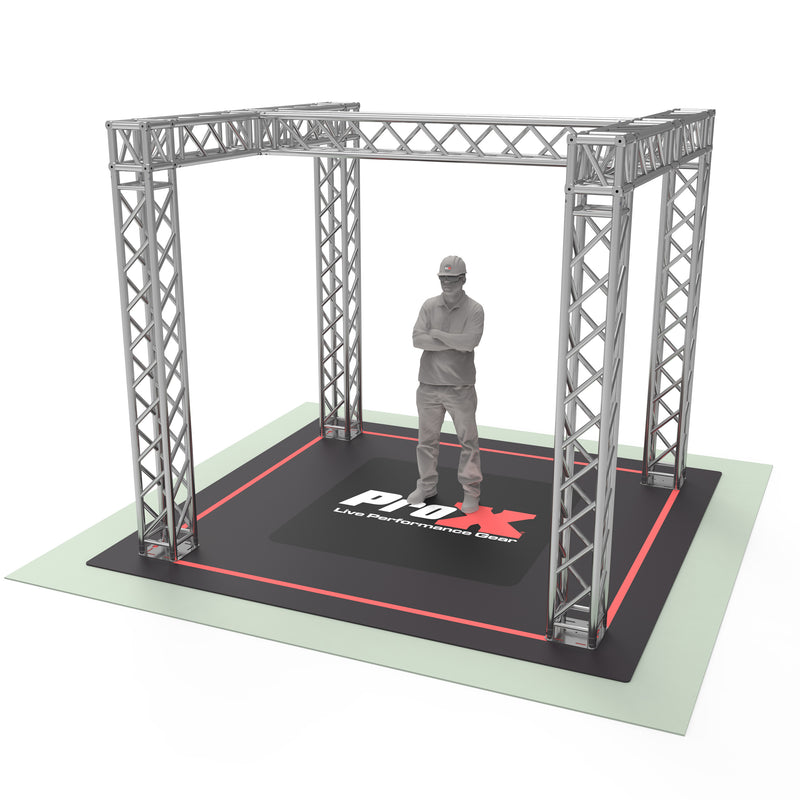 ProX KTP-E1099H Tradeshow Booth - 9.42 W X 9.42 L X 9.20 FT H with H Shape Design in center K SERIES Light Duty
