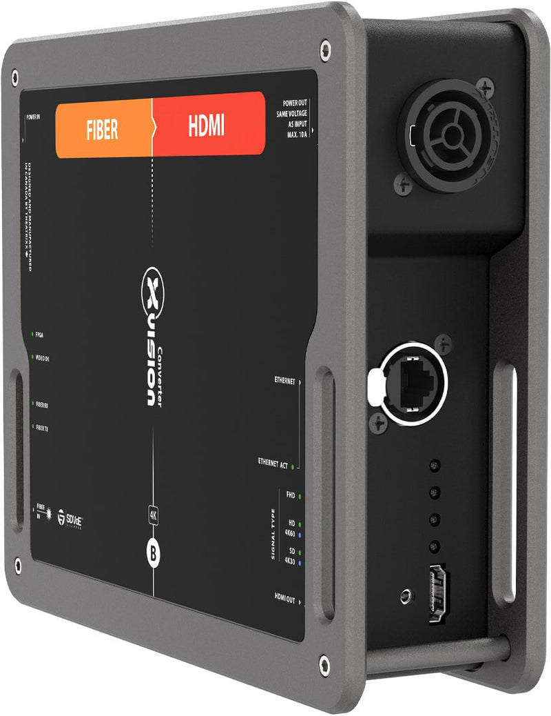 xVision XVVFIBER2HDMI-S2 xVision Converter - Fiber 10G to HDMI 2.0 & Ethernet Receiver - SingleMode - OpticalCon Duo