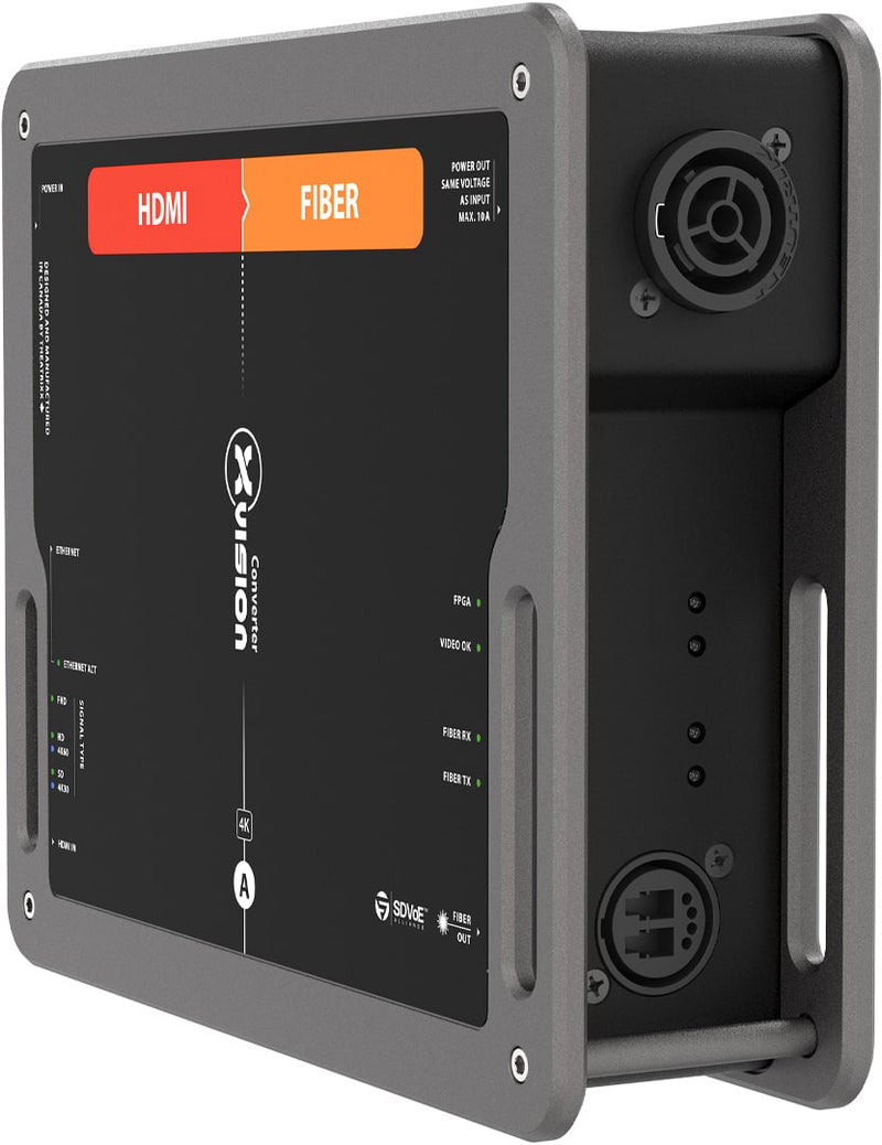 xVision XVVHDMI2FIBER-S3 xVision Converter - HDMI 2.0 & Ethernet to Fiber 10G - TX- SM - OpticalCon Quad
