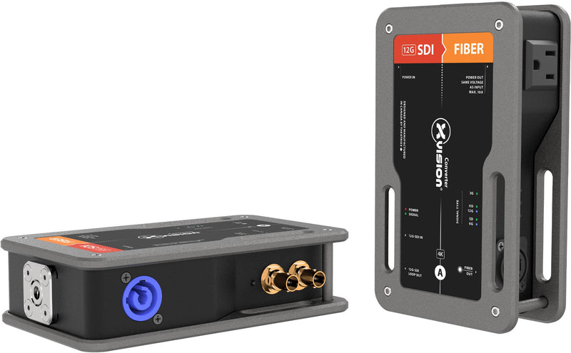 xVision XVVSDI2FIBERT1-12GS2 xVision Converter 12G-SDI to Fiber PowerCON True1 OpticalCON Duo