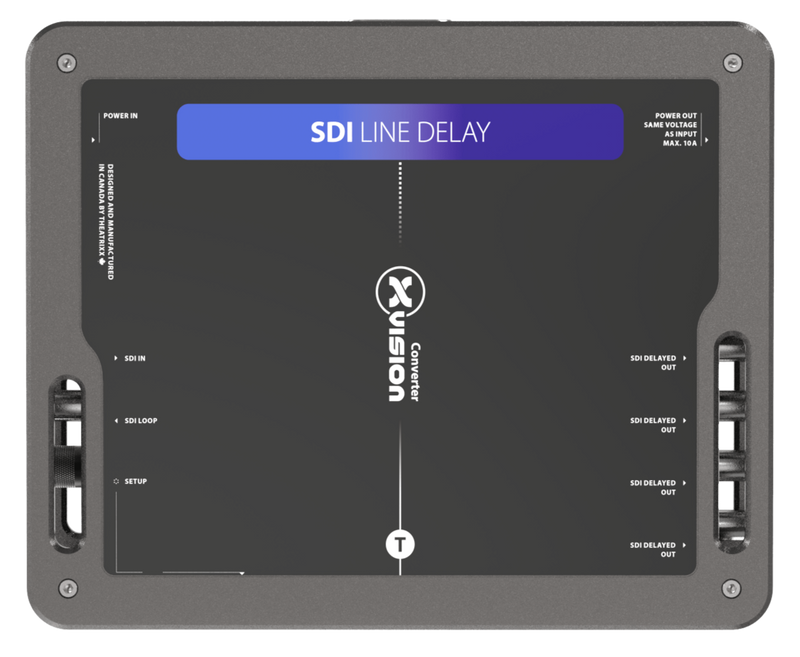 xVision XVVSDIDLY 3G-SDI Line Delay - Integrated DA 1:4 - PT1 In/Thru