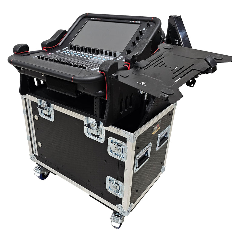 ProX XZF-AH AVANTIS SOLO 2U Allen and Heath AVANTIS SOLO Flip-Ready Hydraulic Console Case