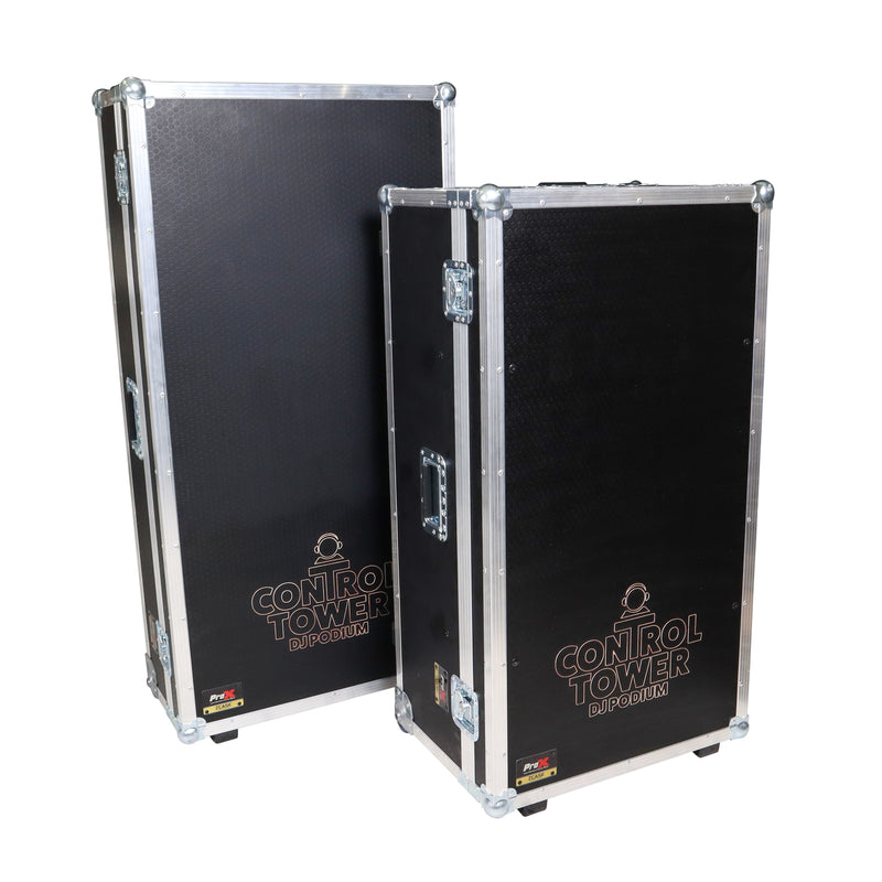 ProX XZF-DJXLCTWCASE DJ Control Tower with 2 Flight Case