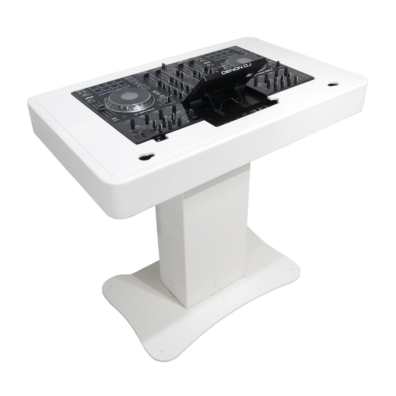 ProX XZF-DJ PRIME4 W PLATE de remplacement pour plaque frontale supérieure Denon PRIME 4 pour tour de contrôle DJ Podium (blanc)