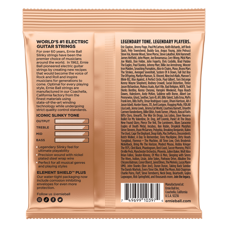 Ernie Ball 2224EB Turbo Slinky 9.5-46 Electric Strings