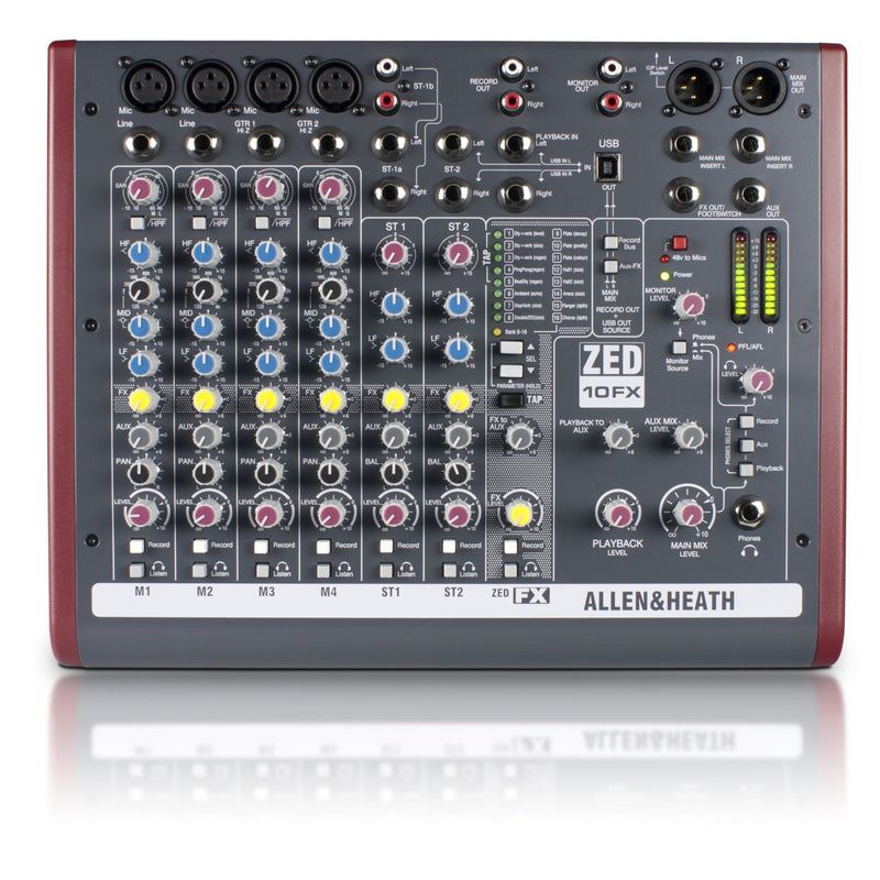 Allen & Heath ZED-10-FX Multipurpose Mixer With FX (USED)