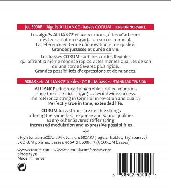 Savarez 500AR Alliance Corum Classical Guitar String - Normal Tension