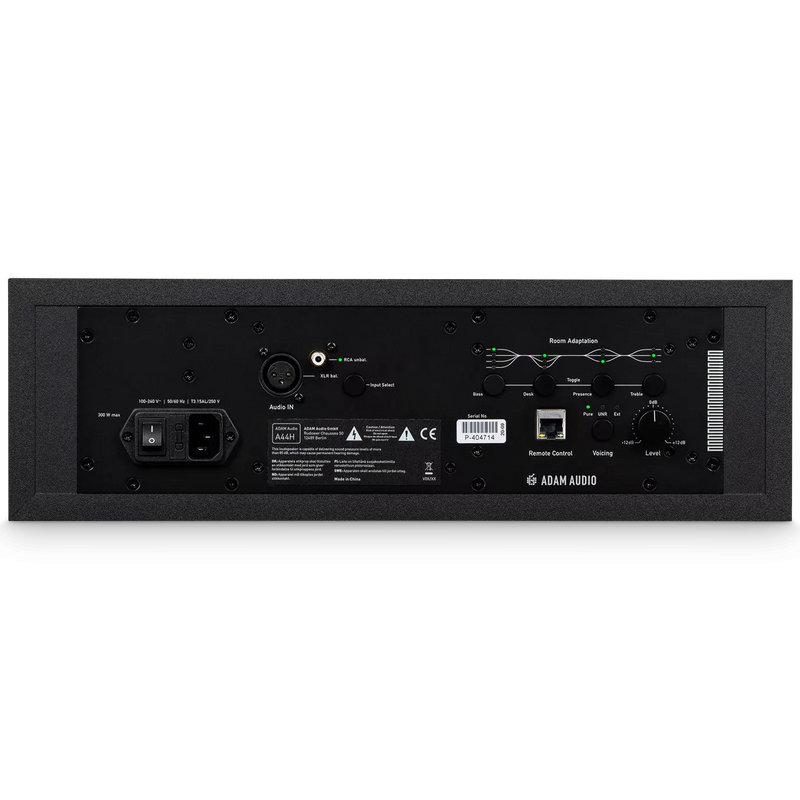 ADAM Audio A44H Active 2-Way Nearfield Studio Monitor - Dual 4"