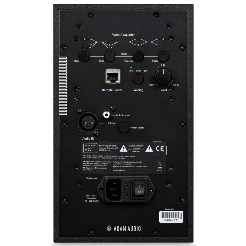 ADAM Audio A4V Active 2-Way Studio Monitor (Black) - 4"