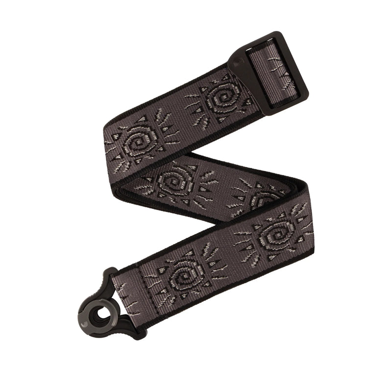D'Addario 50BALPW03 Planet Waves Auto Lock Vintage Guitar Strap (Suns Silver)