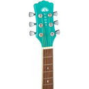 Luna AR BOR TEAL Aurora Borealis 3/4 Acoustic Guitar (Teal Sparkle)