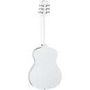 Luna AR BOR WHT Aurora Borealis 3/4 Acoustic Guitar (White Sparkle)