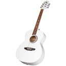 Luna AR BOR WHT Aurora Borealis 3/4 Acoustic Guitar (White Sparkle)