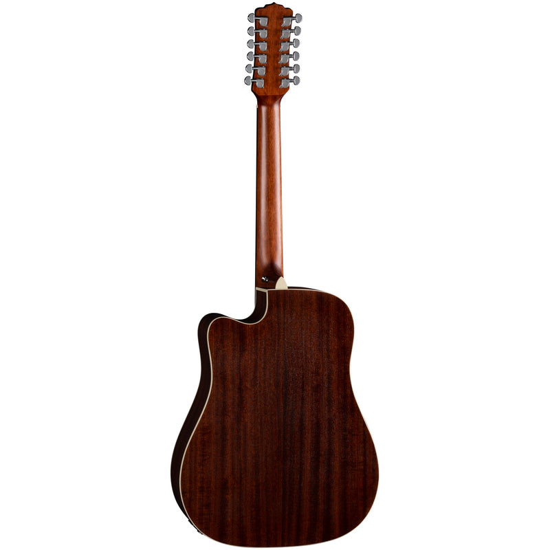 Luna ART VINTAGE 12-String Acoustic/Electric Guitar (Distressed Vintage Brownburst)