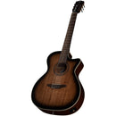 Luna ART VINTAGE Nylon Acoustic/Electric Guitar (Distressed Vintage Brownburst)