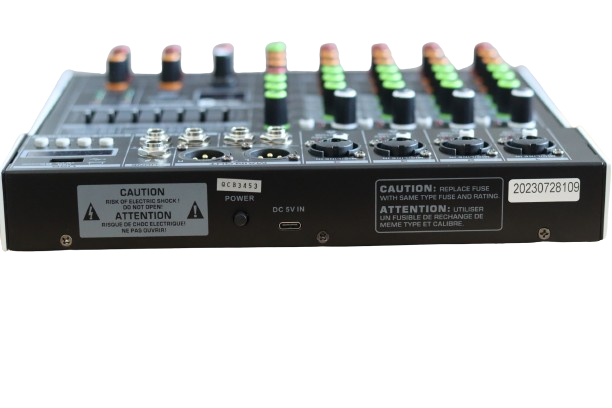 Music8 PREMIUM 6-Channel Professional Mixer
