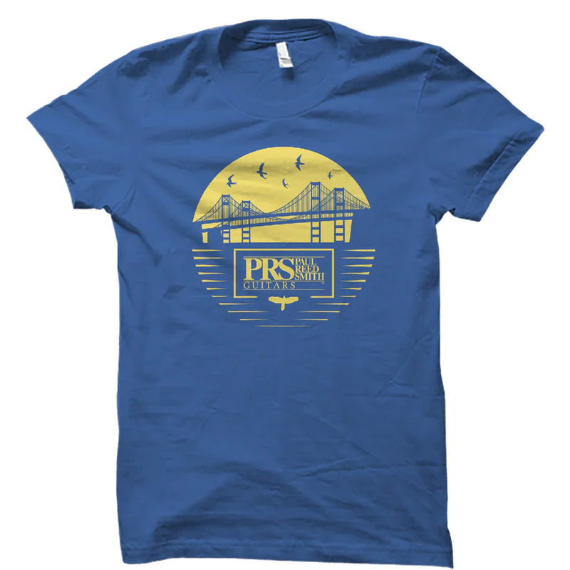 PRS Bay Bridge Tee Short Sleeve (Yellow/Blue) - X Large
