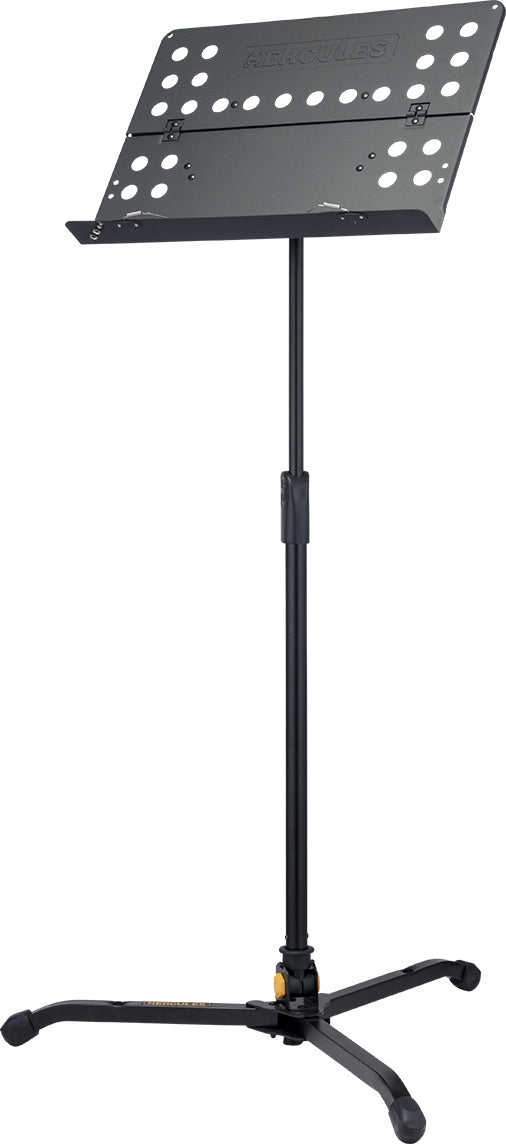 Hercules BS311B Clutch Tripod Orchestra Stand W Perforated Foldable Desk