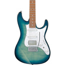 Ibanez AZ22S1FTXB Electric Guitar (Transparent Turquoise Burst)