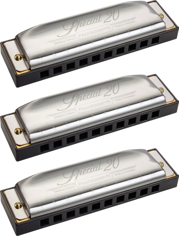 Hohner SPC20-3PK Diatonic Harmonicas (Pack Of 3)