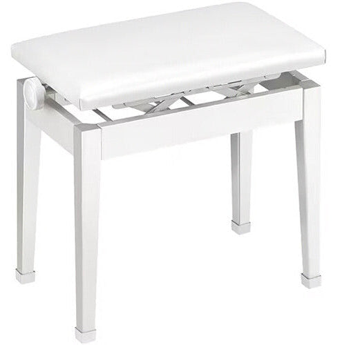 Casio CB-30WE Height-Adjustable Metal Artist Bench (White)