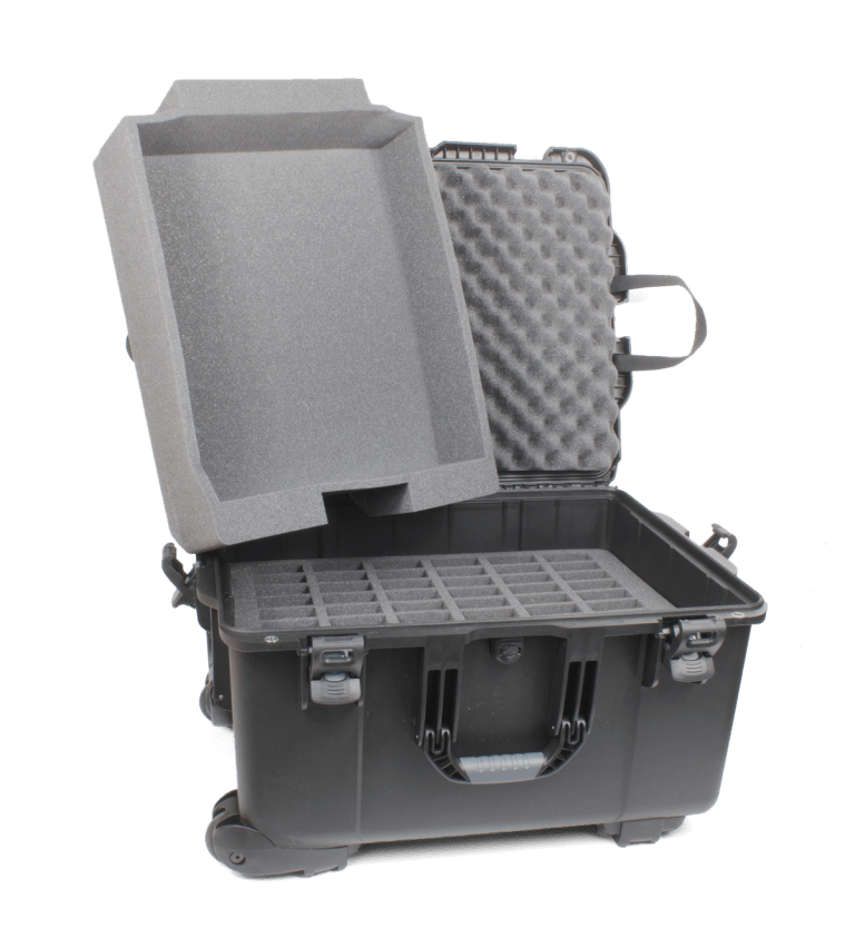 Williams AV CCS 054 Grande mallette de transport robuste (60 emplacements + plateau)