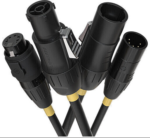 Chauvet Professional RIGLINK-COMBO10FT TR1 DMX Combo IP Cable - 10'