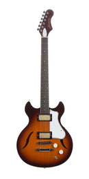 Harmony COMET-SUN Comet Semi Hollow Electric Guitar (Sunburst)