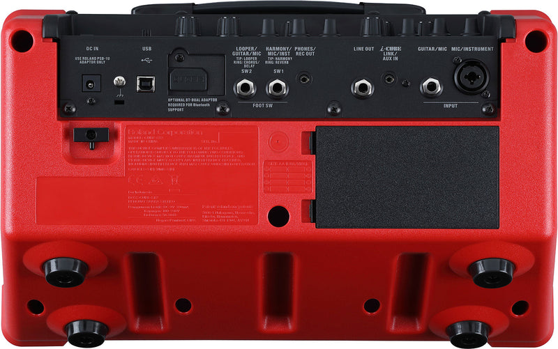 Boss CUBE STREET II Battery-Powered Stereo Amplifier (Red)